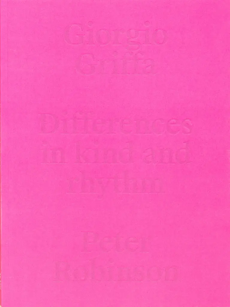 Differences in kind and rhythm